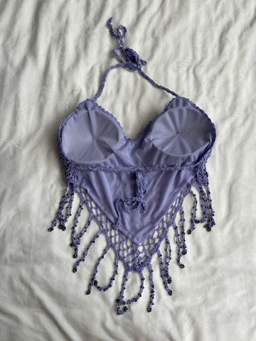 purple crochet halter💜