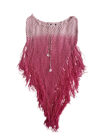 pink ombré poncho🌸
