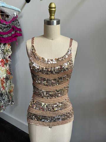 golden sequin top⭐️