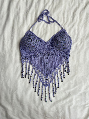 purple crochet halter💜