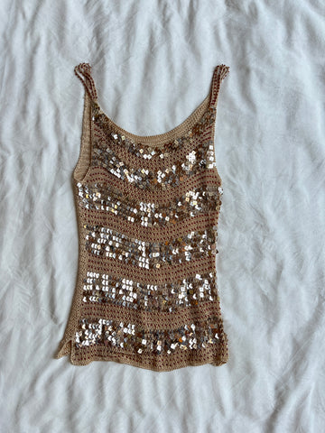 golden sequin top⭐️