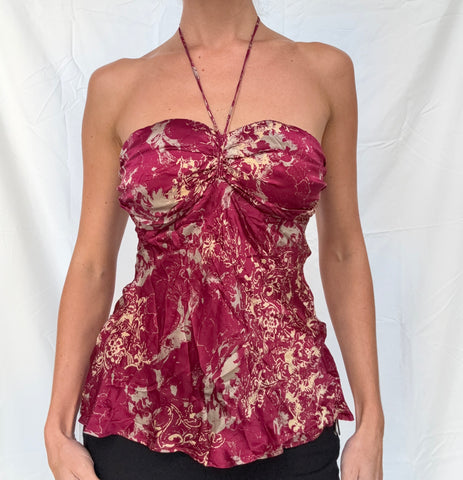 silk halter top
