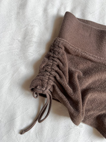 express terrycloth shorts 🤎