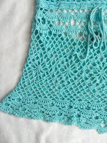 mermaid crochet halter🩵