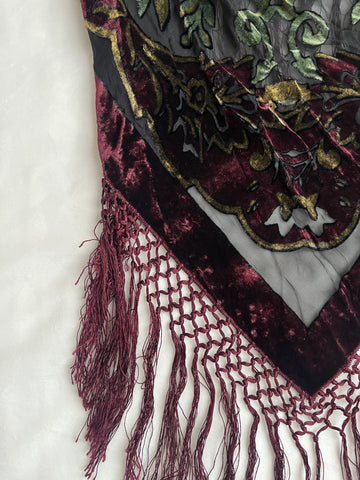 crushed velvet fringe