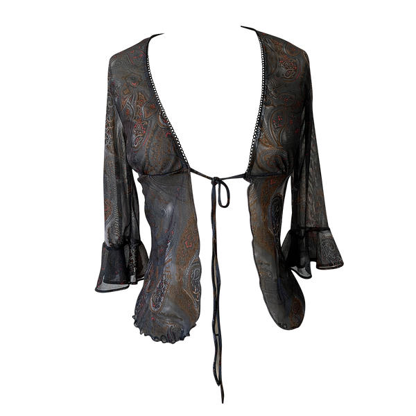 mesh tie top