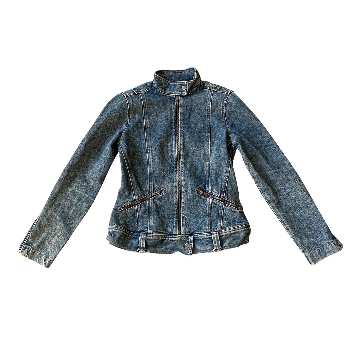 denim moto jacket