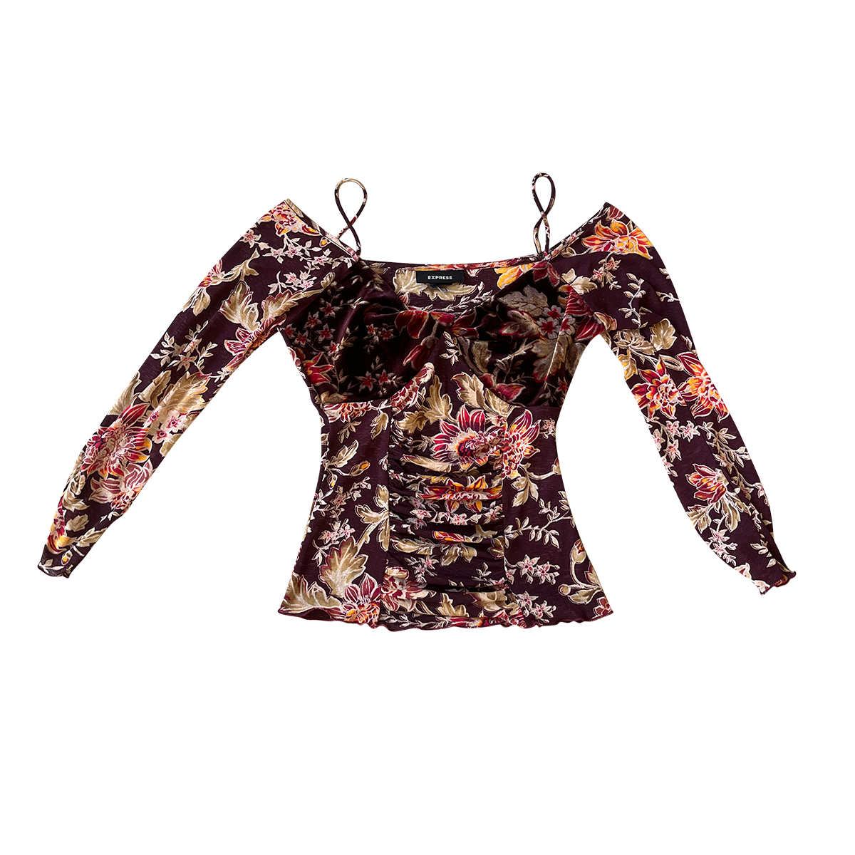 express mesh velvet top