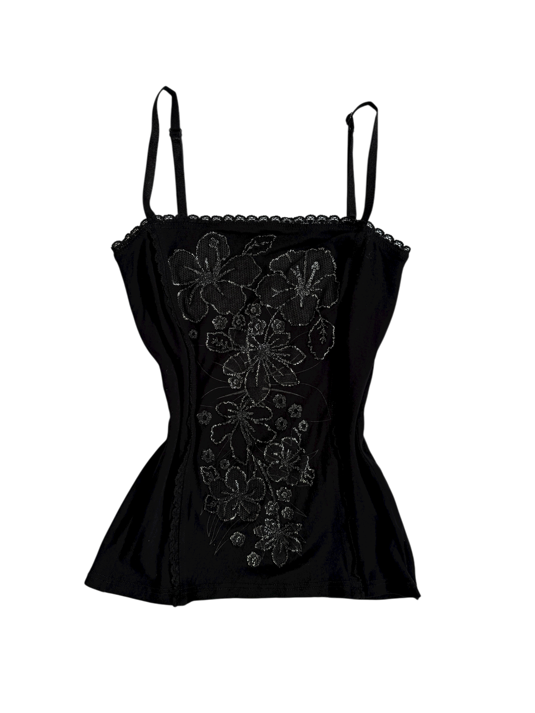 black floral cami🖤
