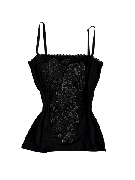 black floral cami🖤