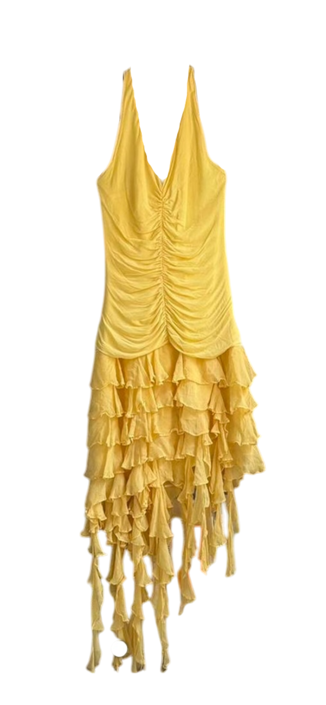 lemon drop halter dress
