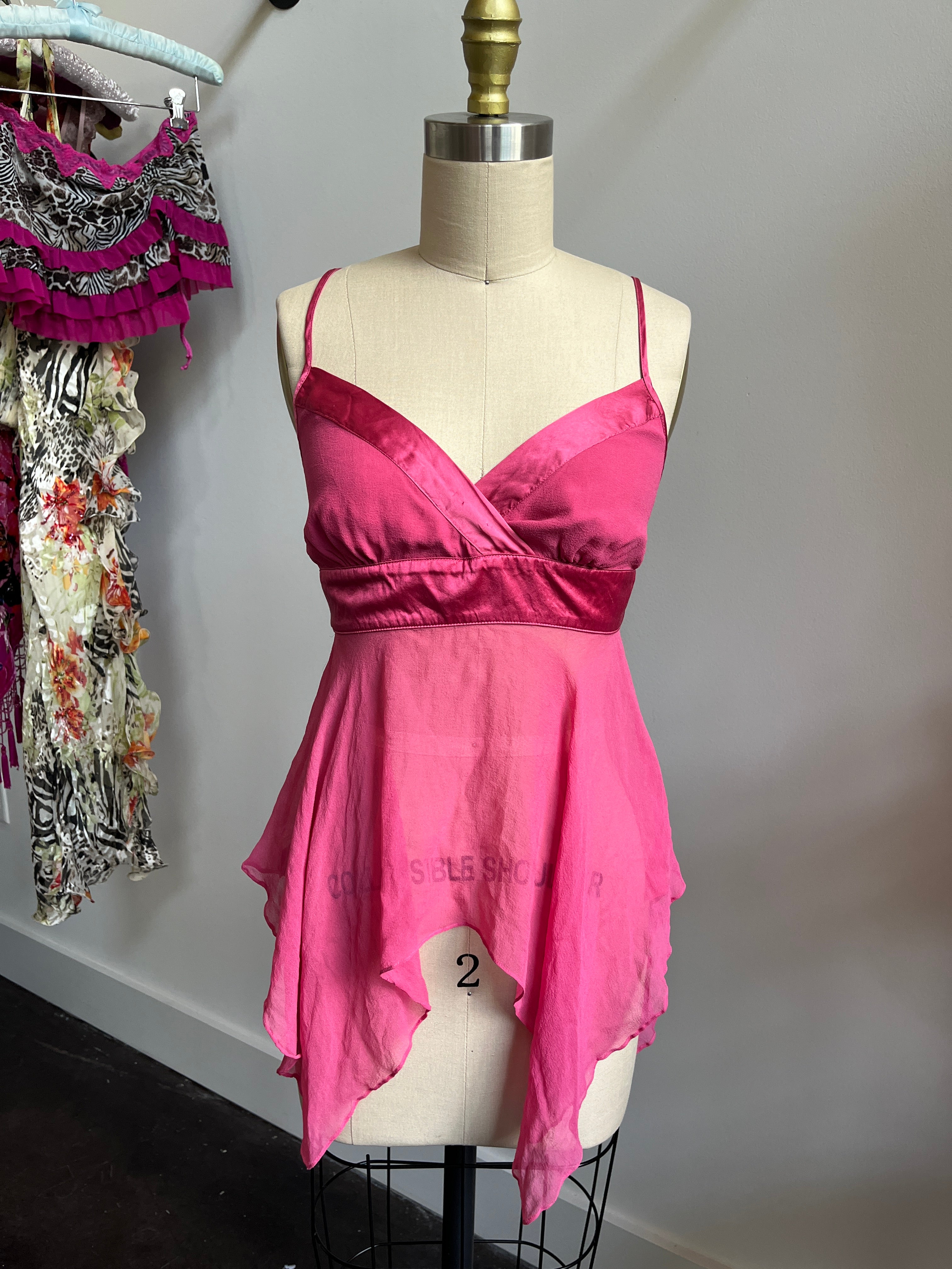pink silk fairy top💘