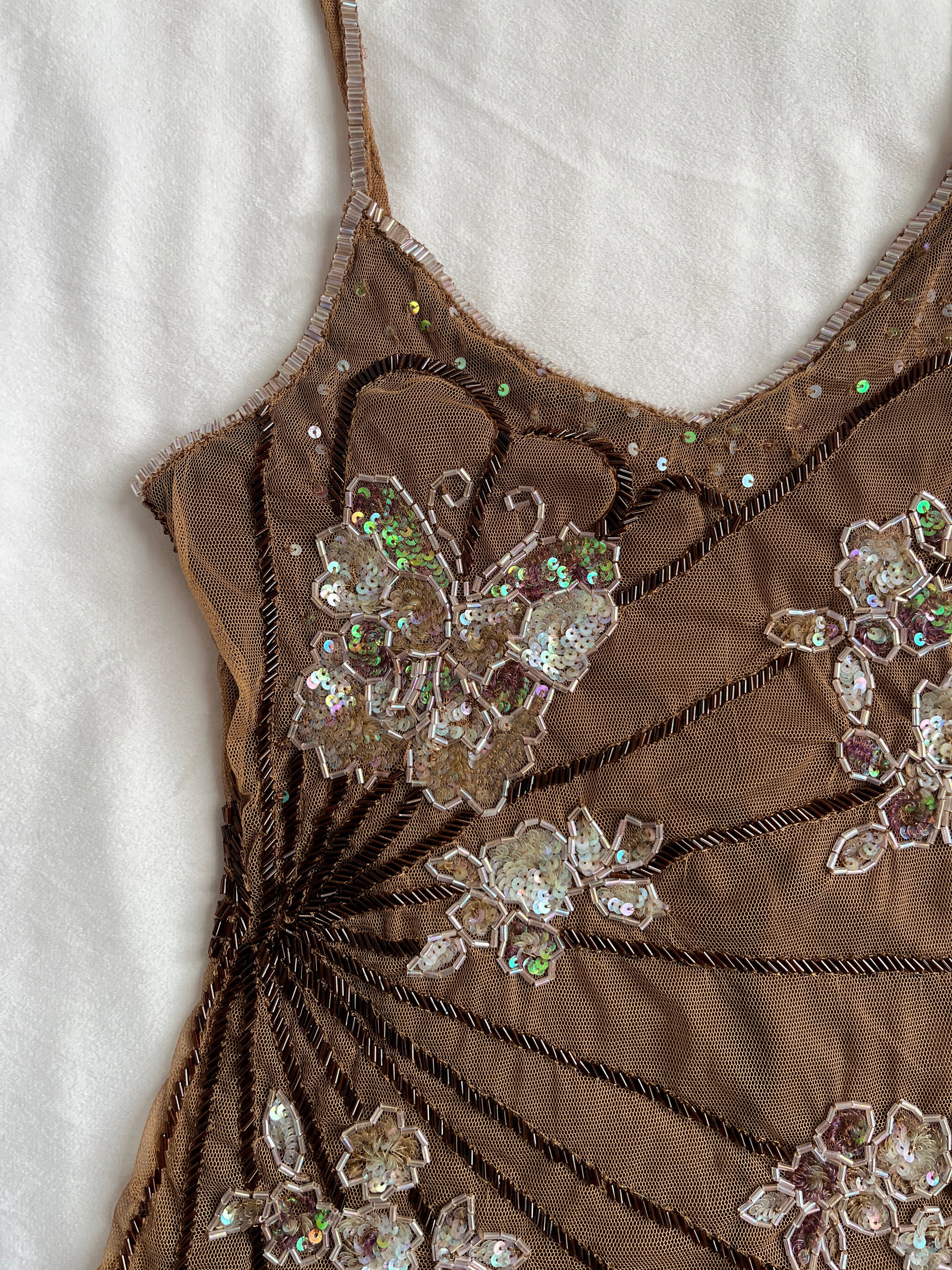 butterfly sequin top