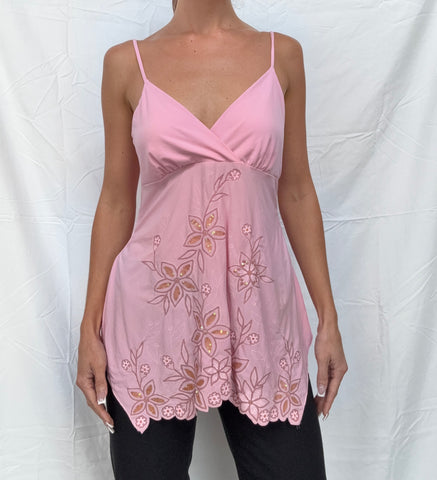 pink baby doll top