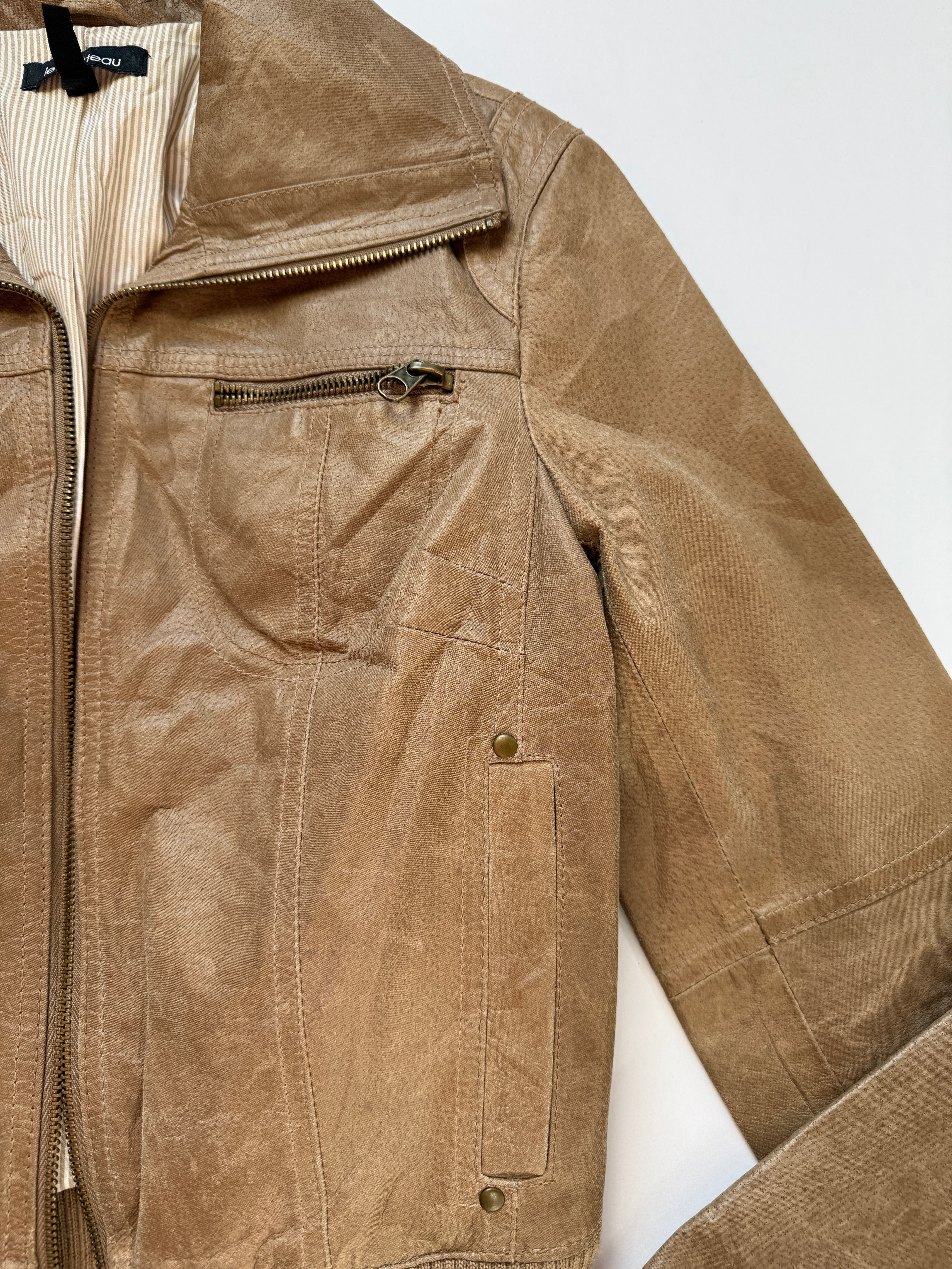 euro leather bomber