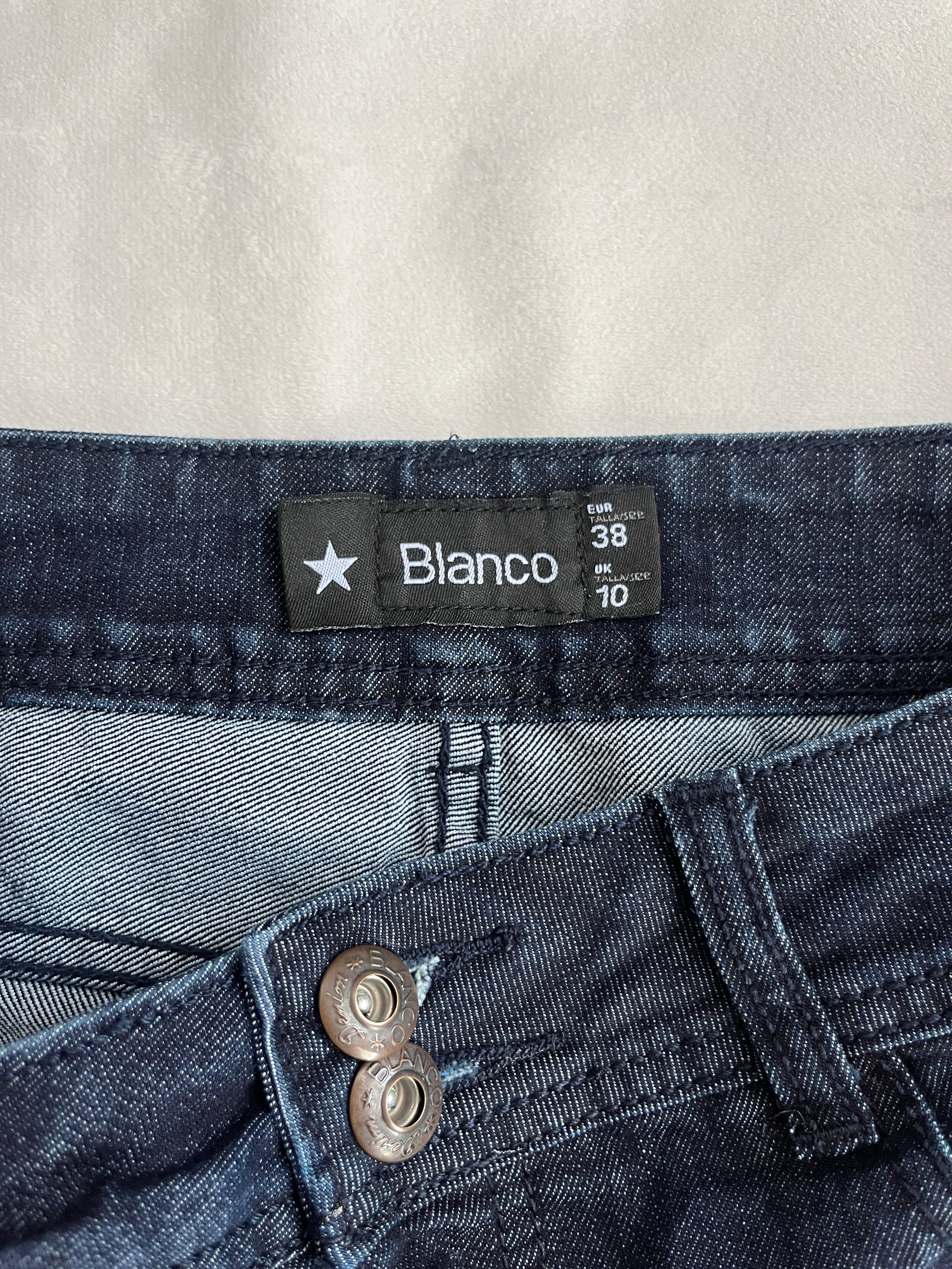 dark denim mini