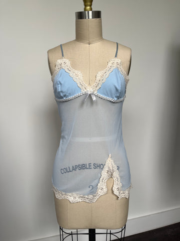 babydoll blue cami