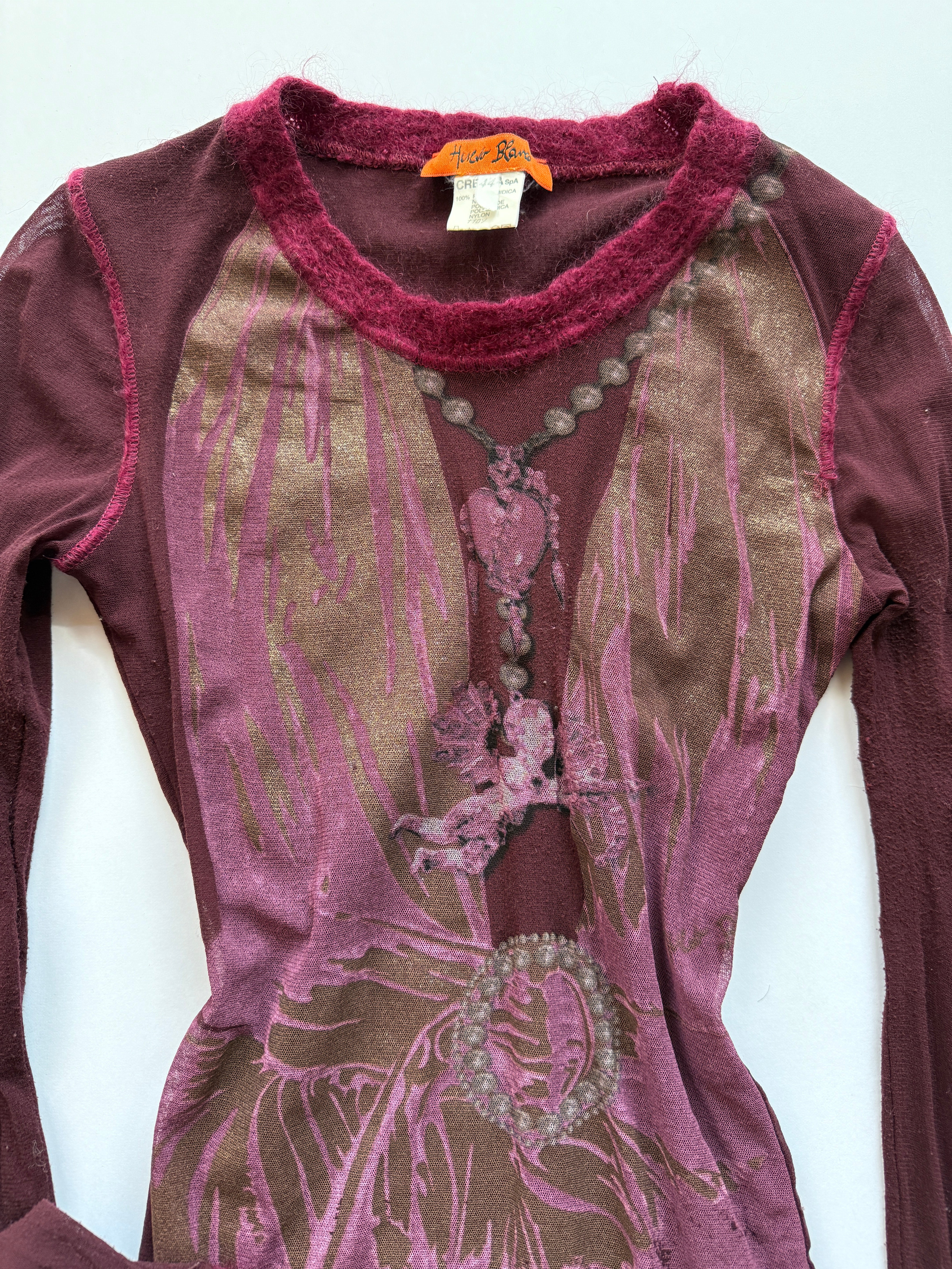 euro graphic mesh top