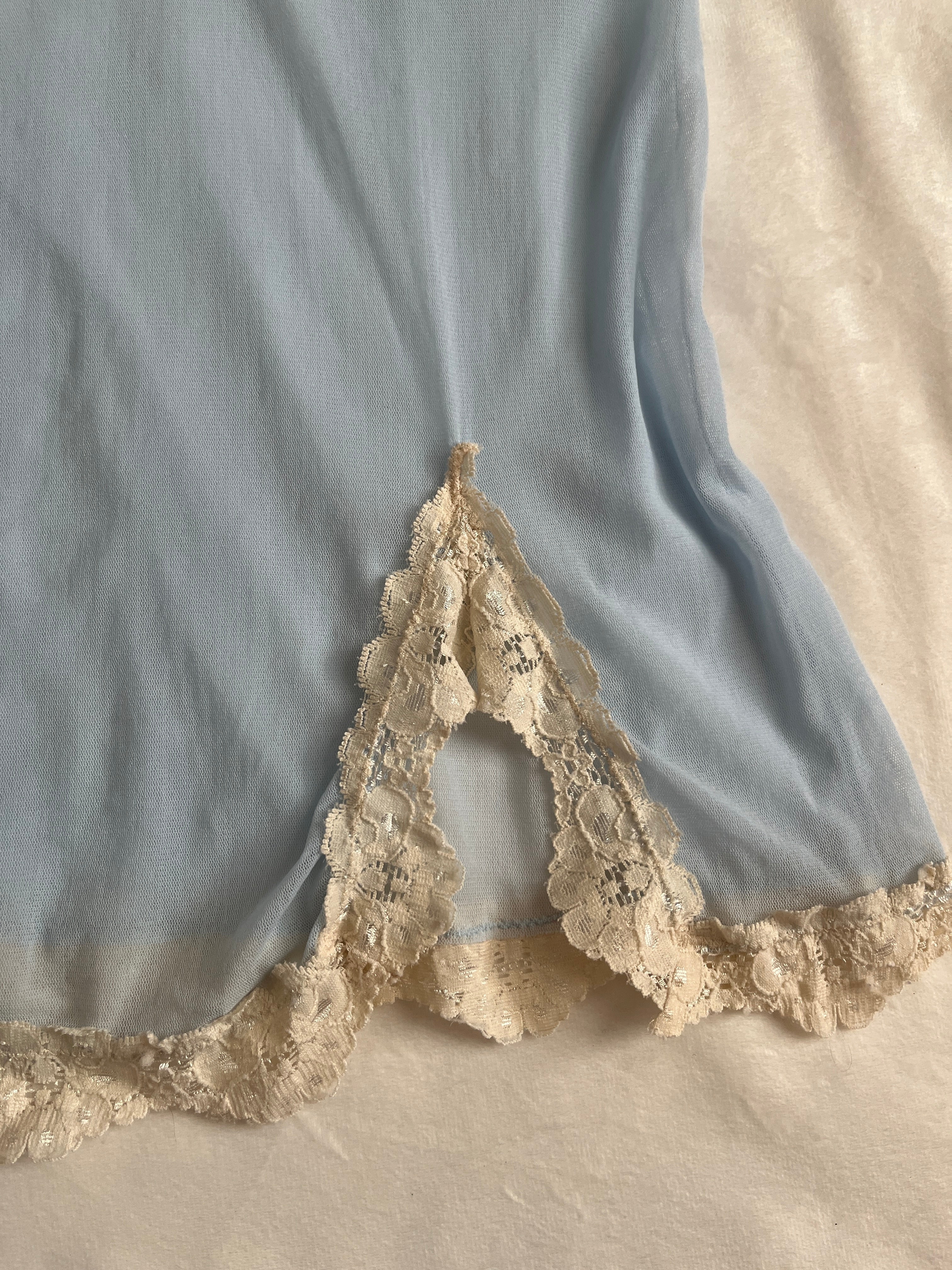 babydoll blue cami