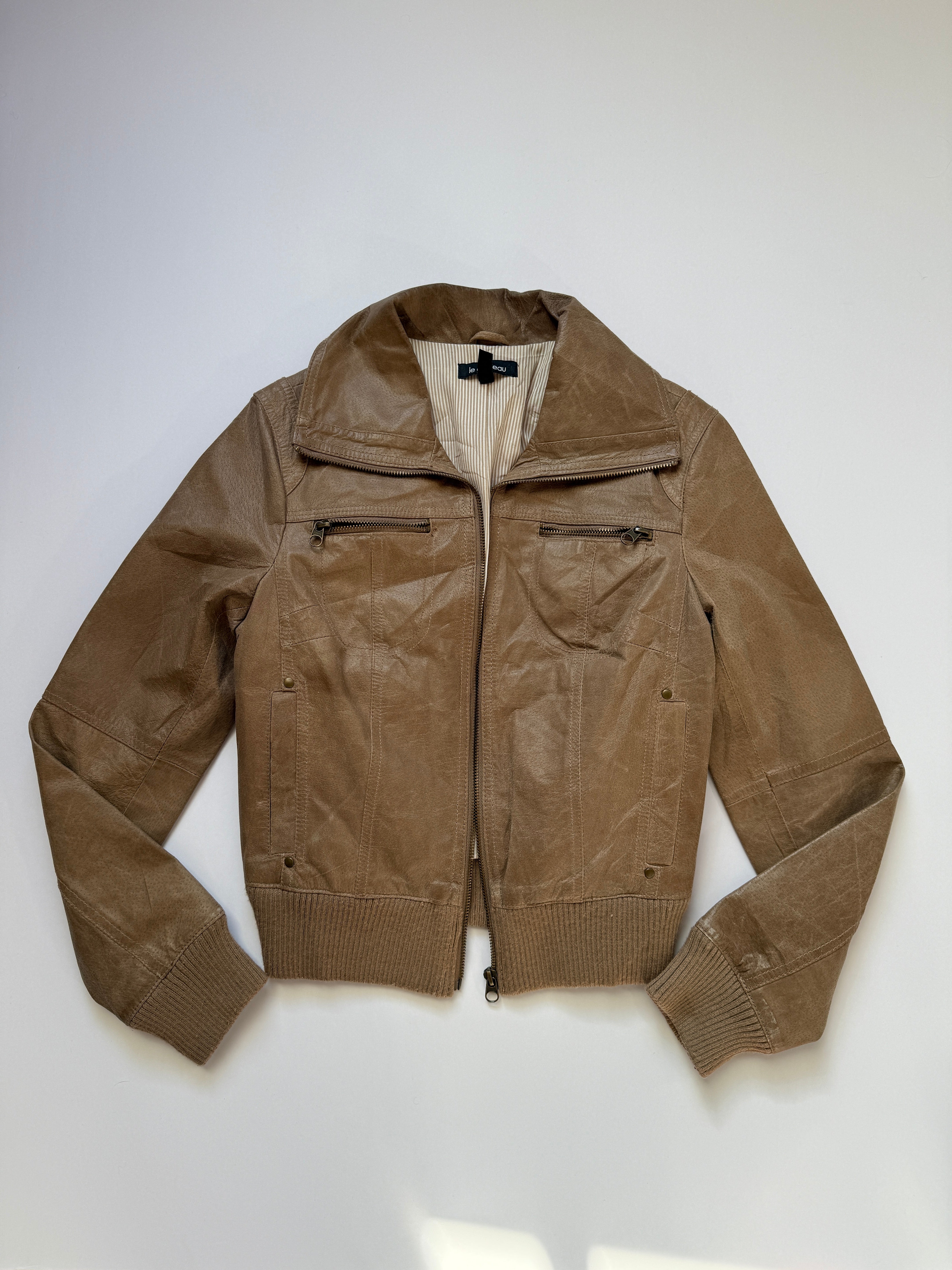 euro leather bomber