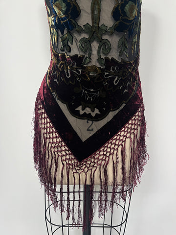 crushed velvet fringe