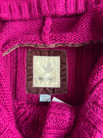 magenta crop sweater