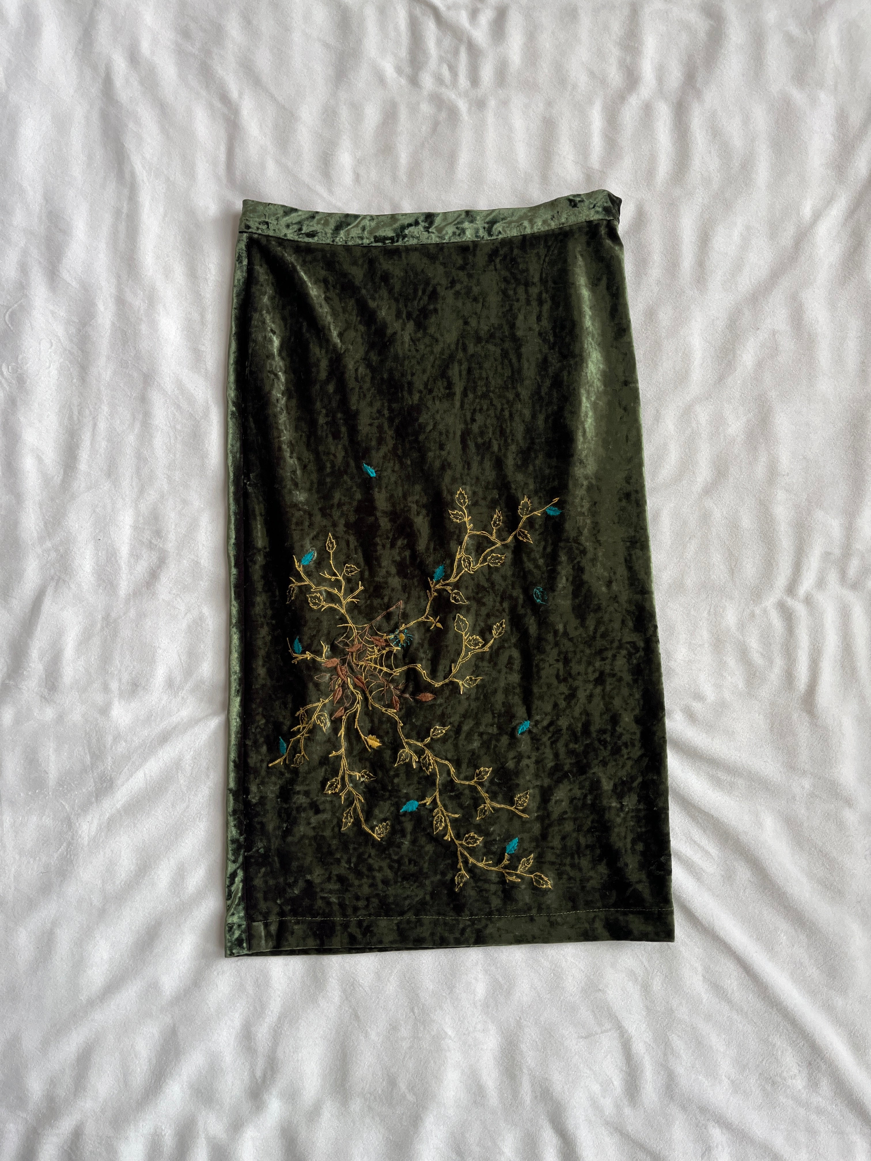 forest velvet midi