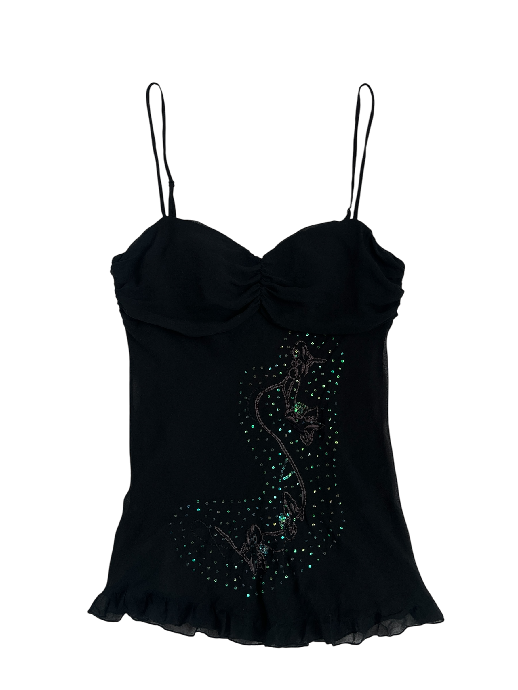 midnight silk cami