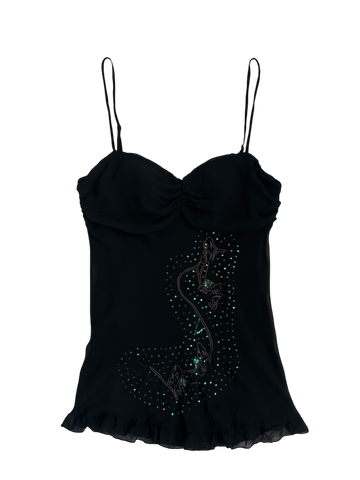 midnight silk cami