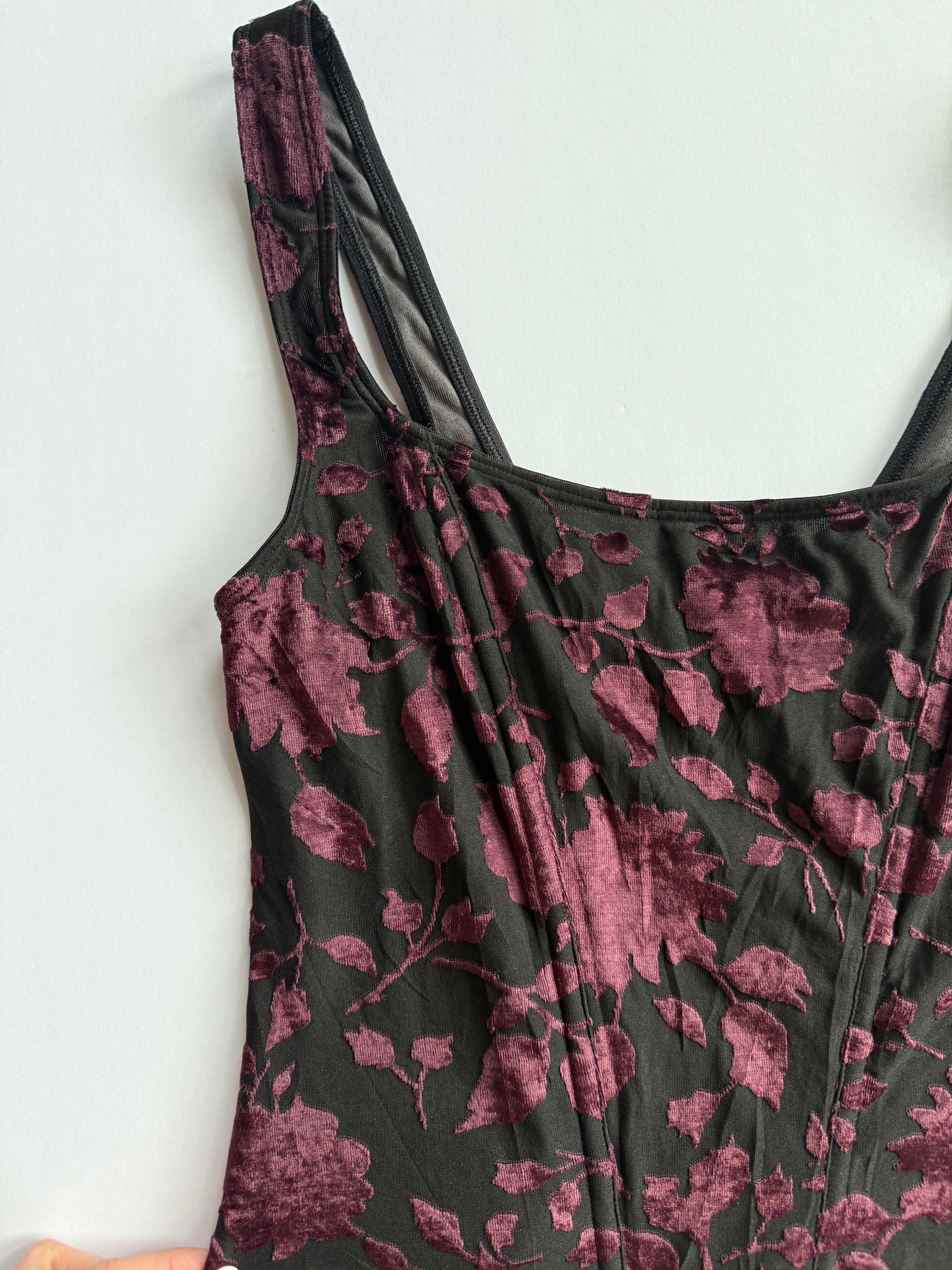 velvet burnout top