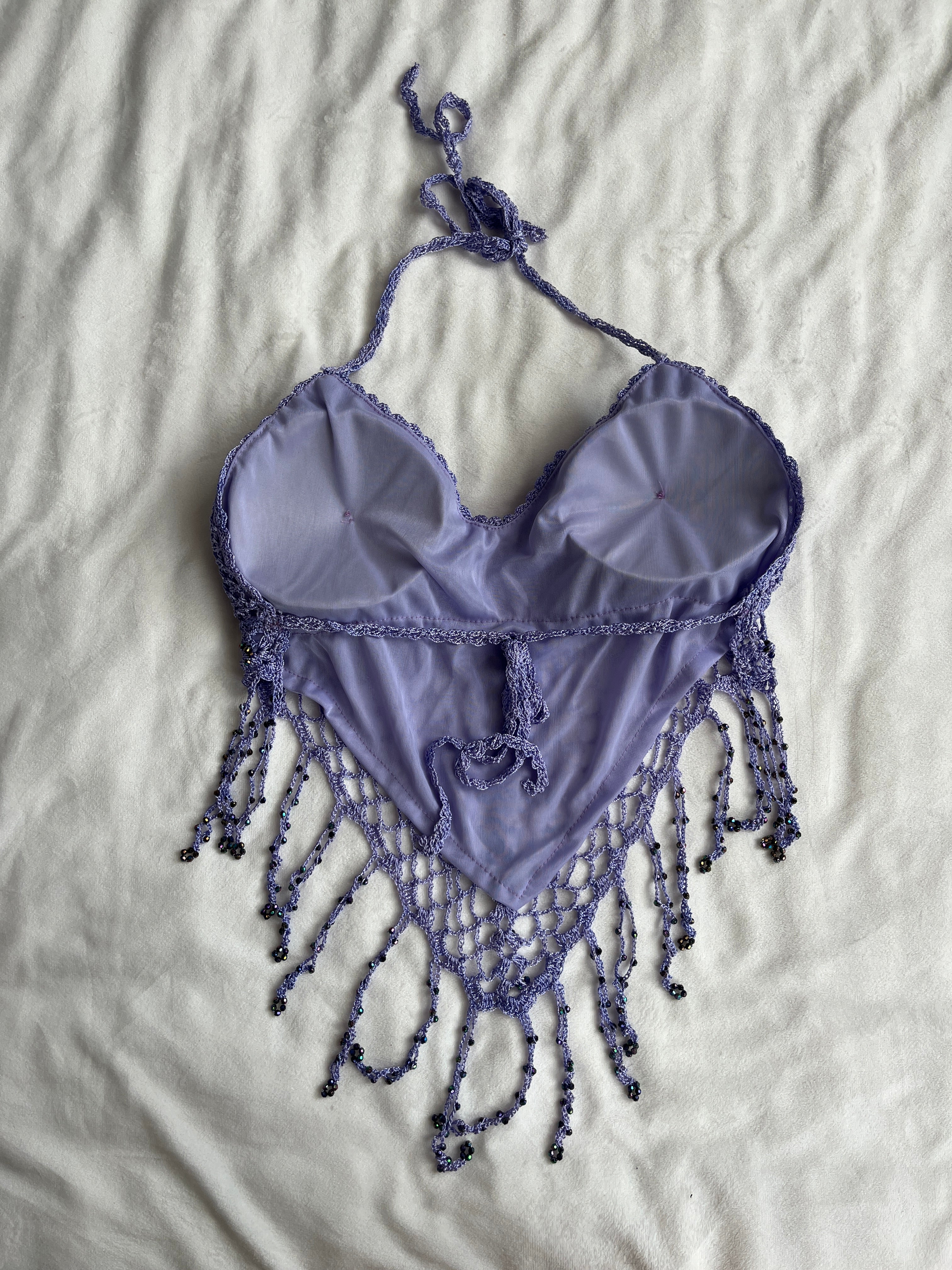 purple crochet halter💜
