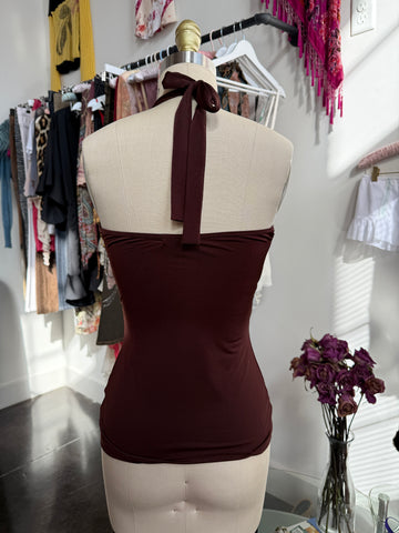 chocolate halter top🍫