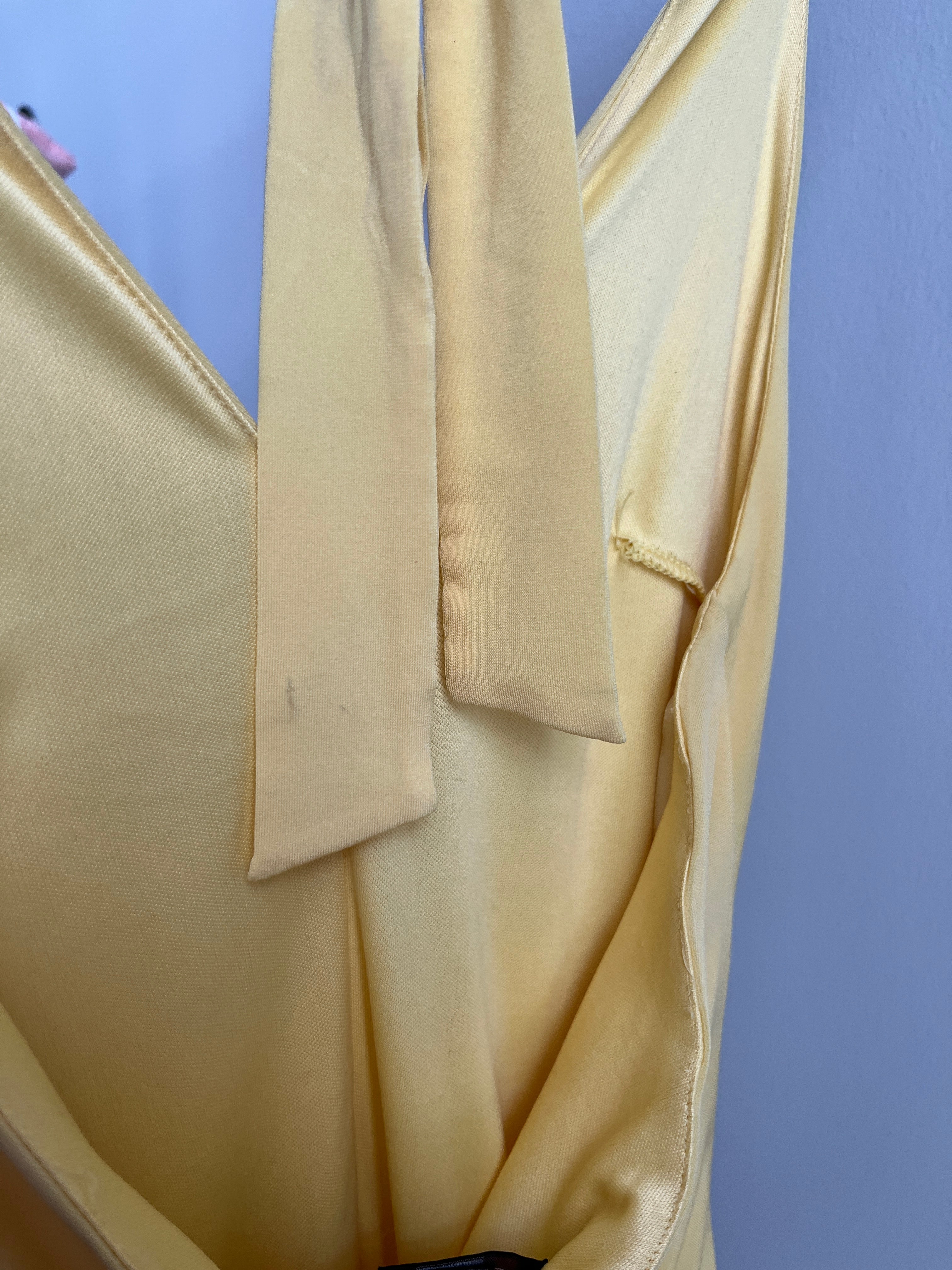 lemon drop halter dress