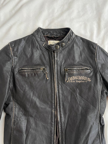 guess leather jacket