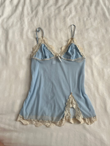 babydoll blue cami