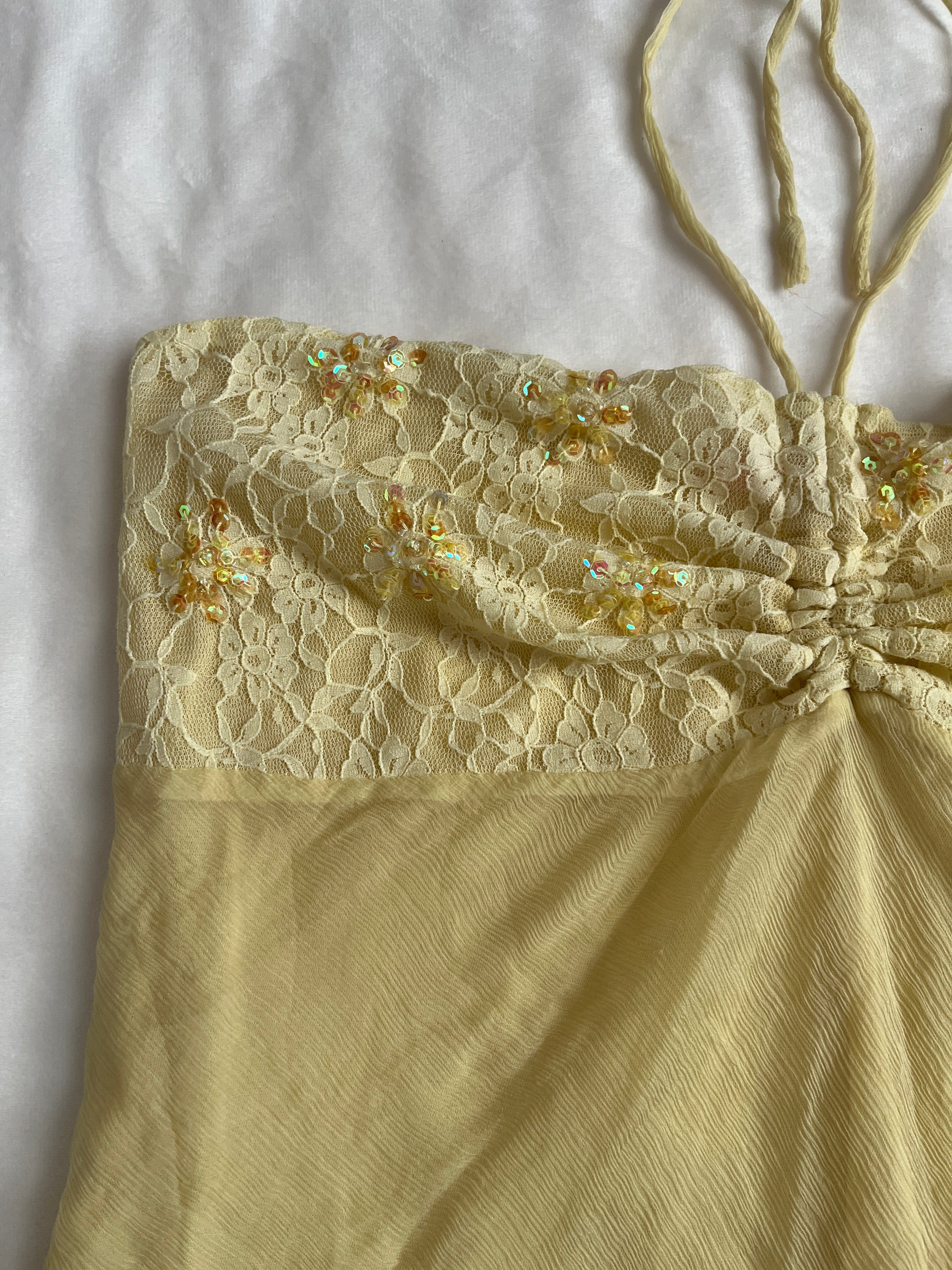 lemonade lace halter