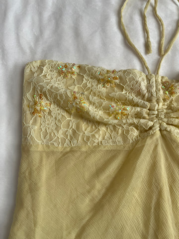 lemonade lace halter
