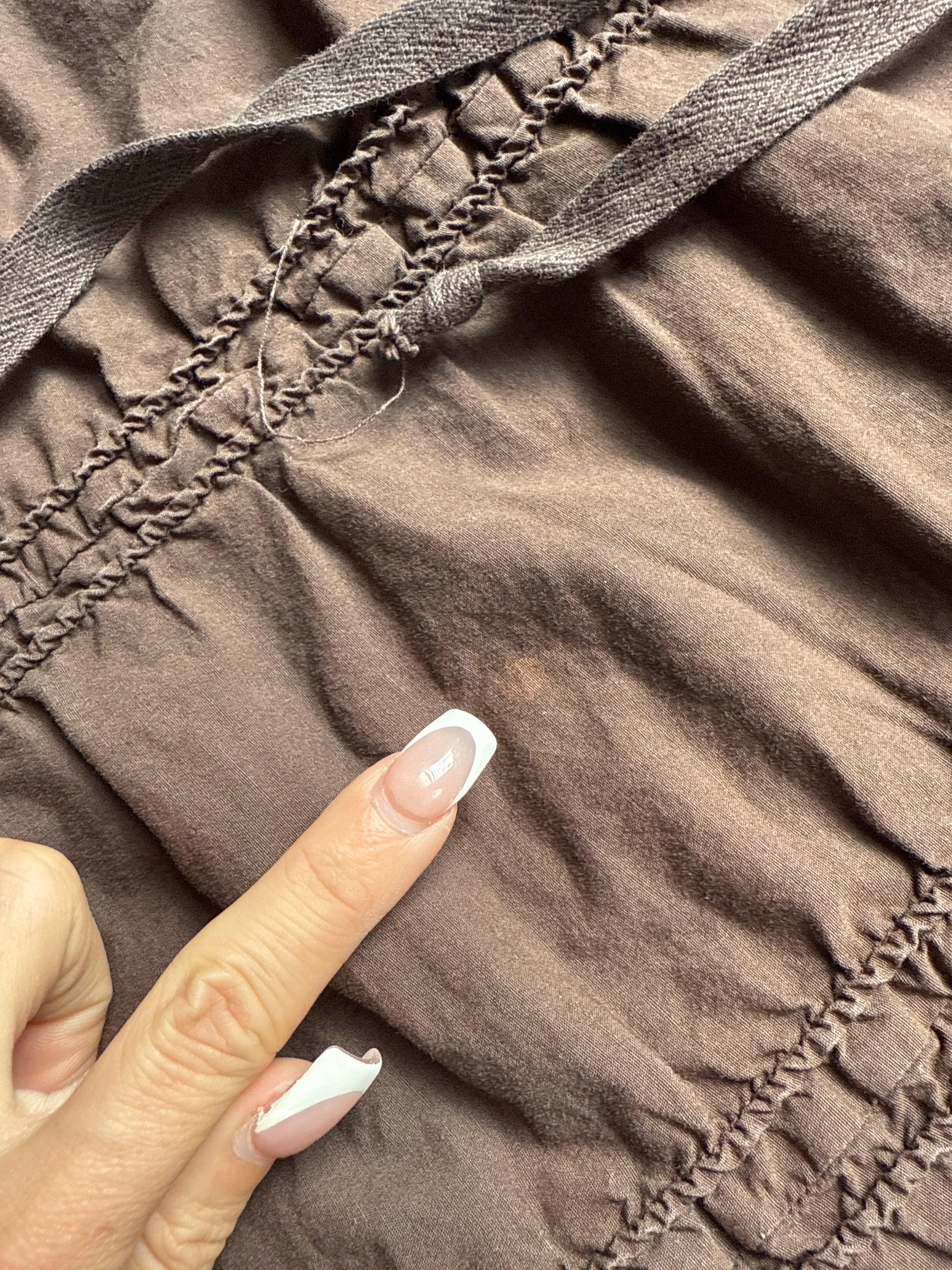 brown cargo maxi skirt