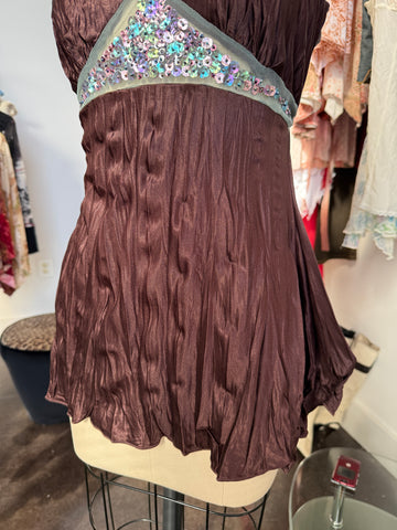 mermaid tie back top