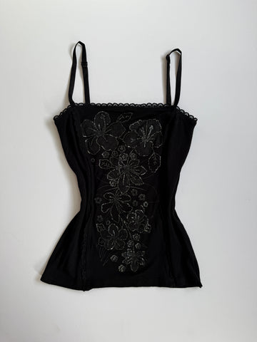 black floral cami🖤