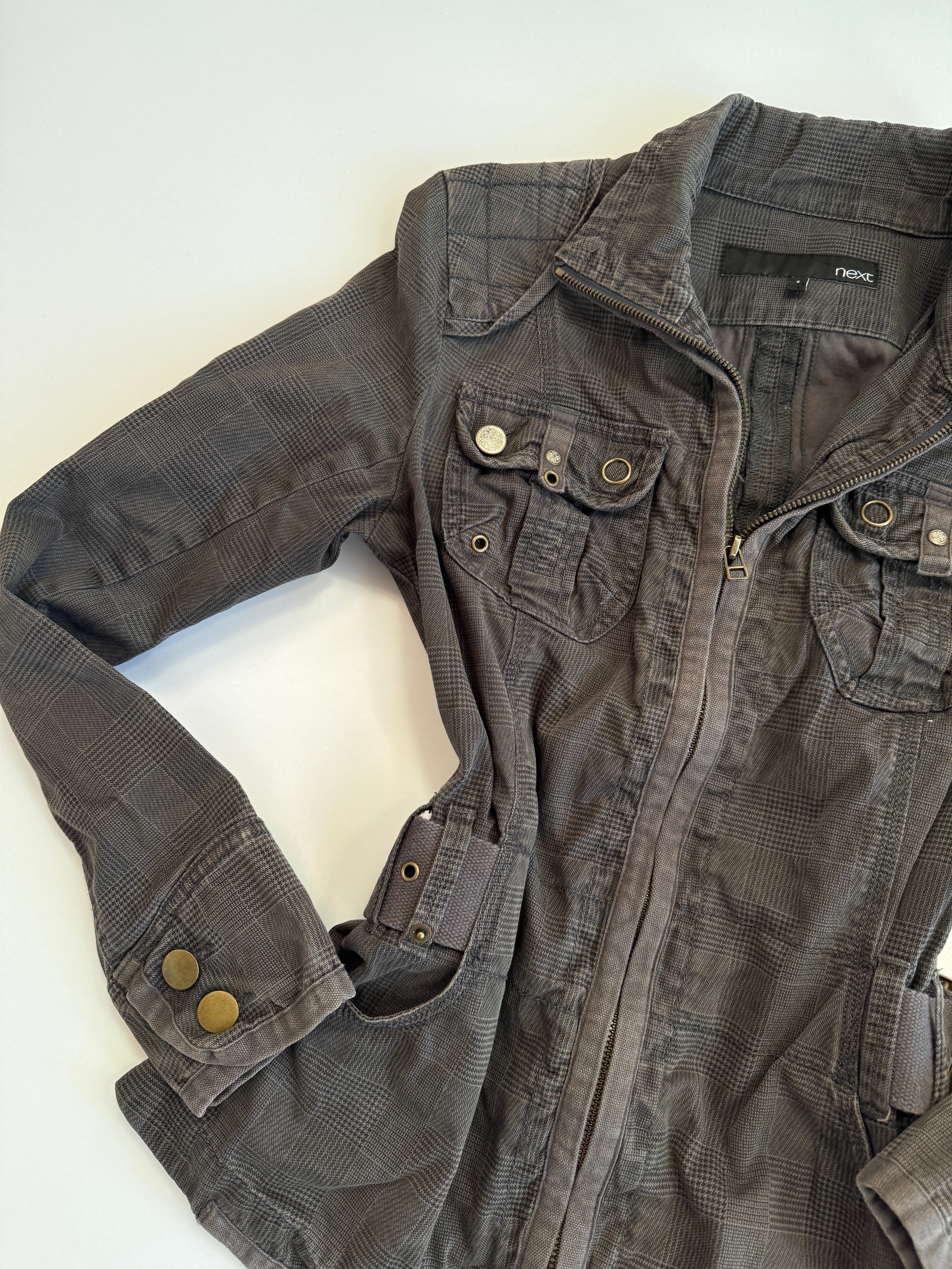 plaid euro jacket