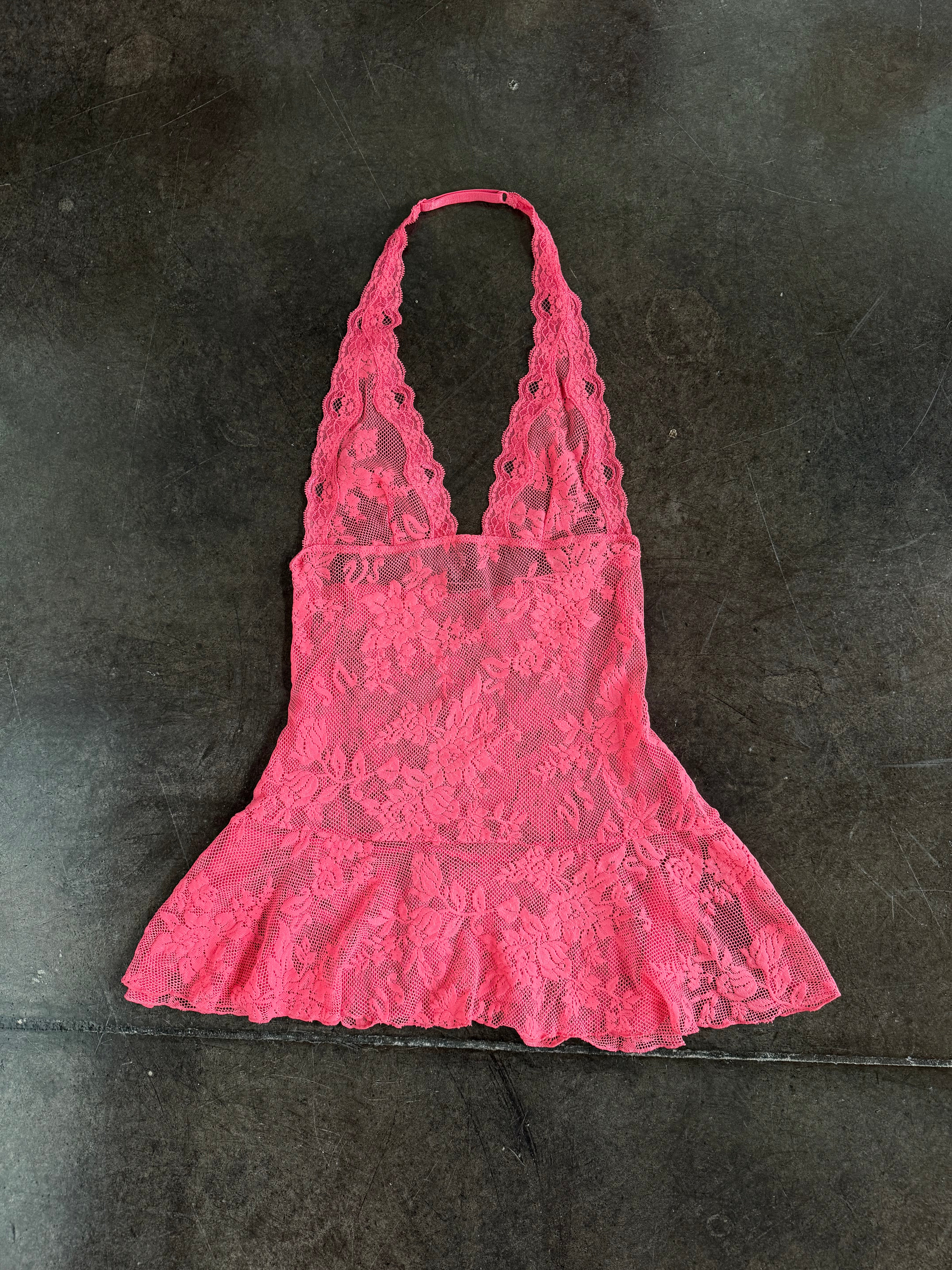 pink lace mini