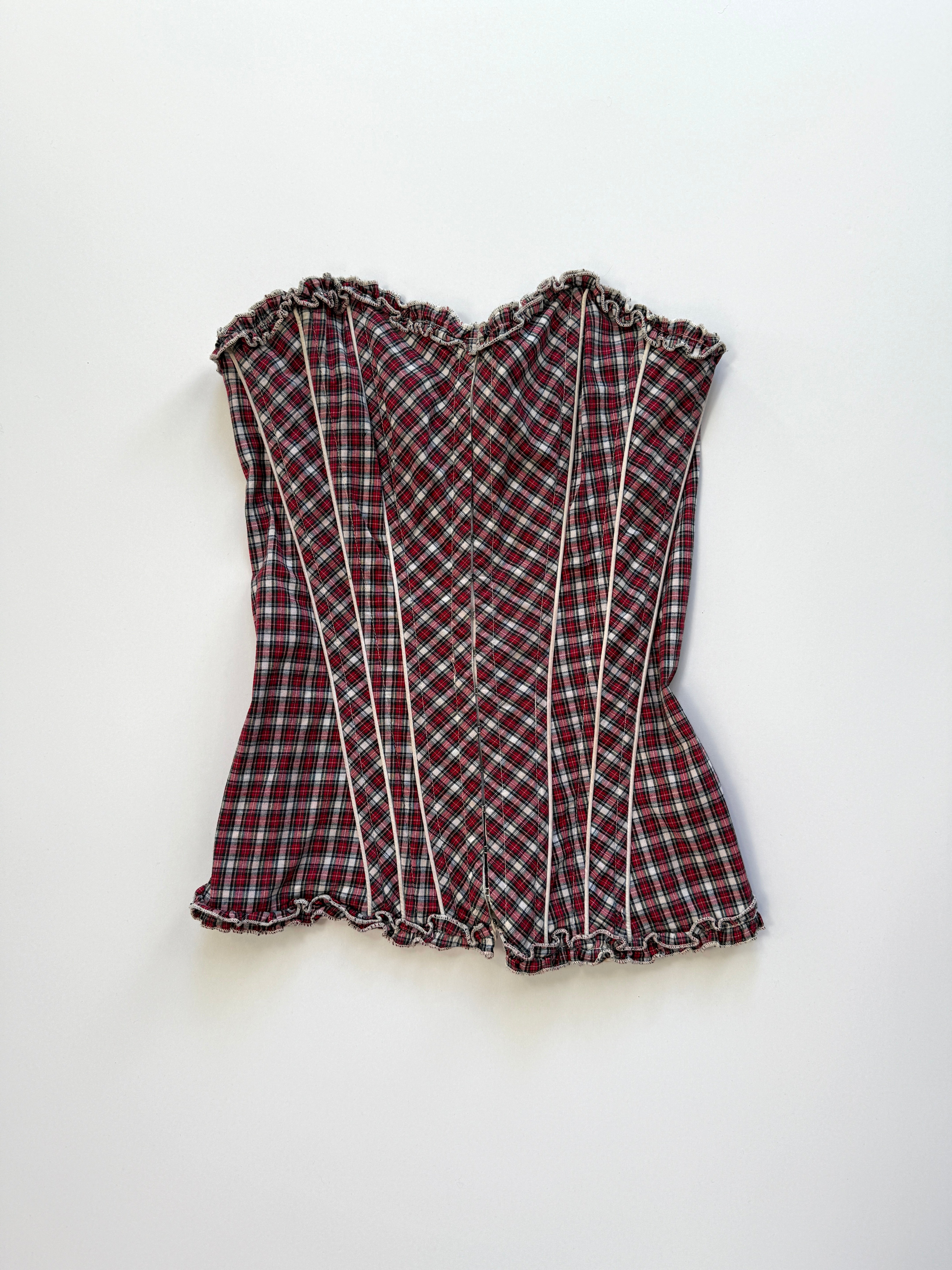 plaid corset❄️