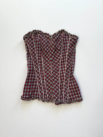 plaid corset❄️
