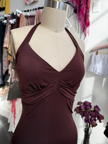 chocolate halter top🍫