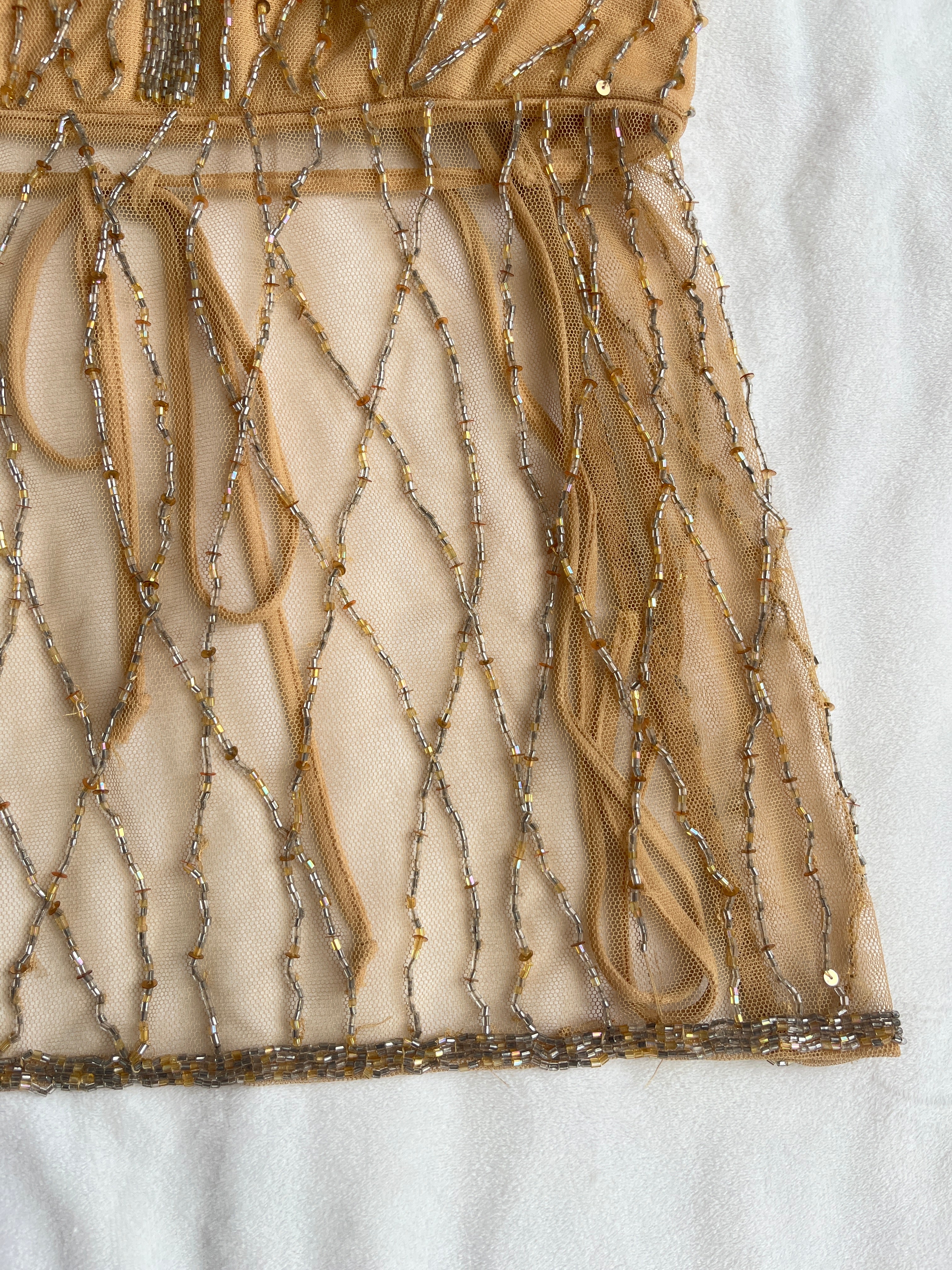 gold beaded halter✨