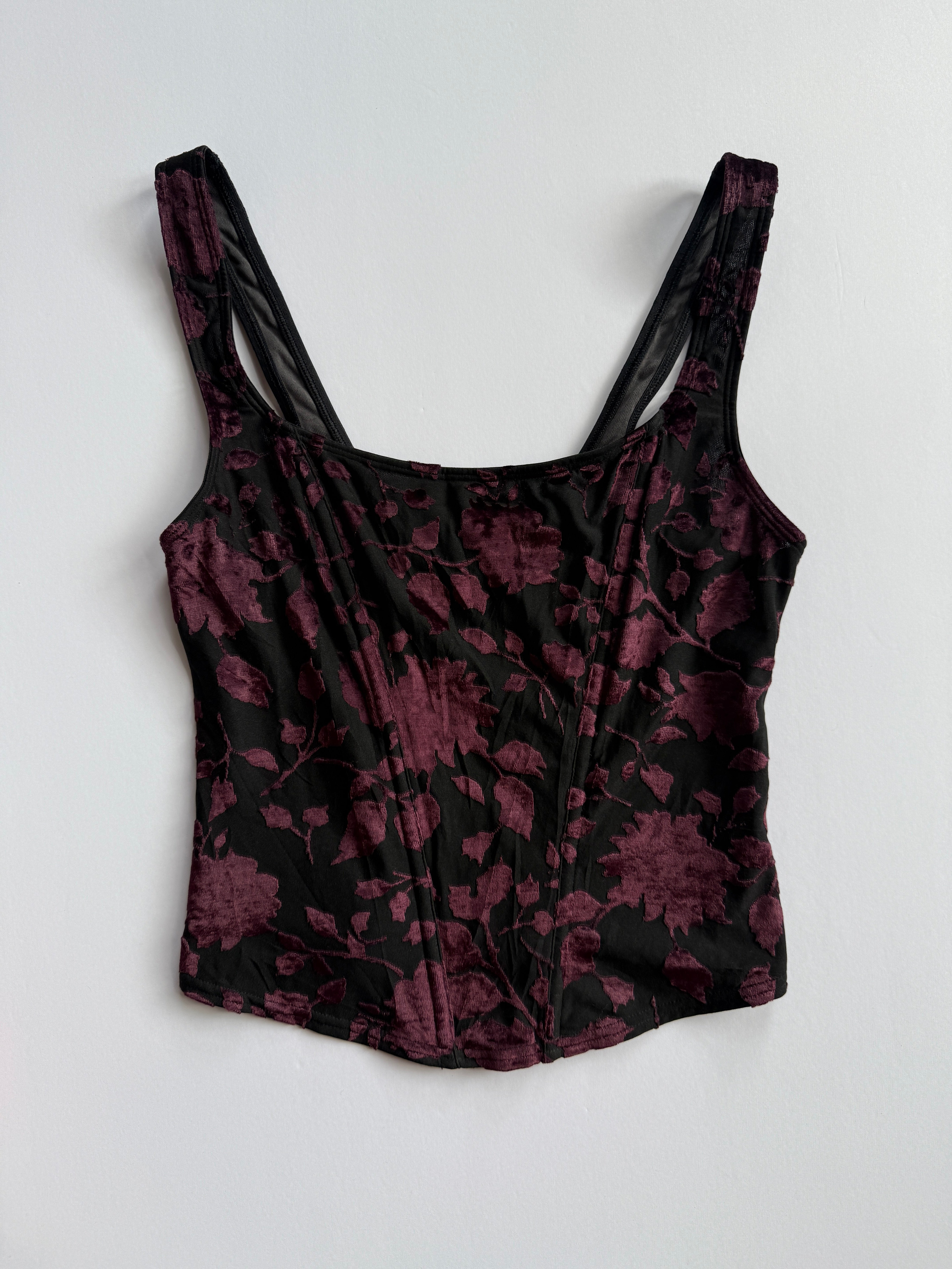 velvet burnout top