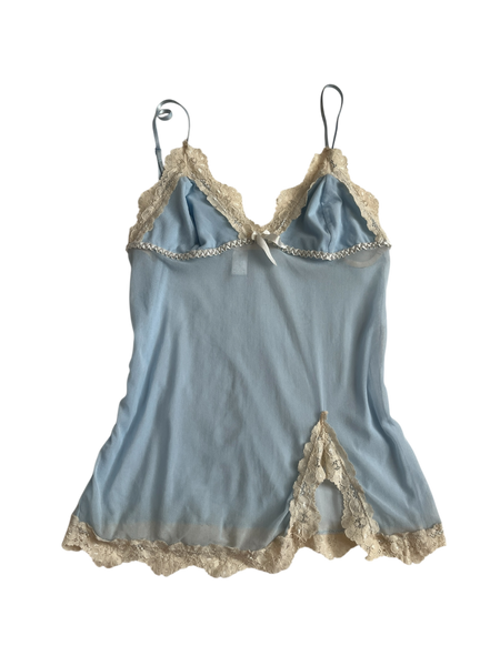 babydoll blue cami
