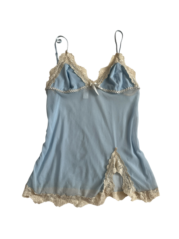 babydoll blue cami