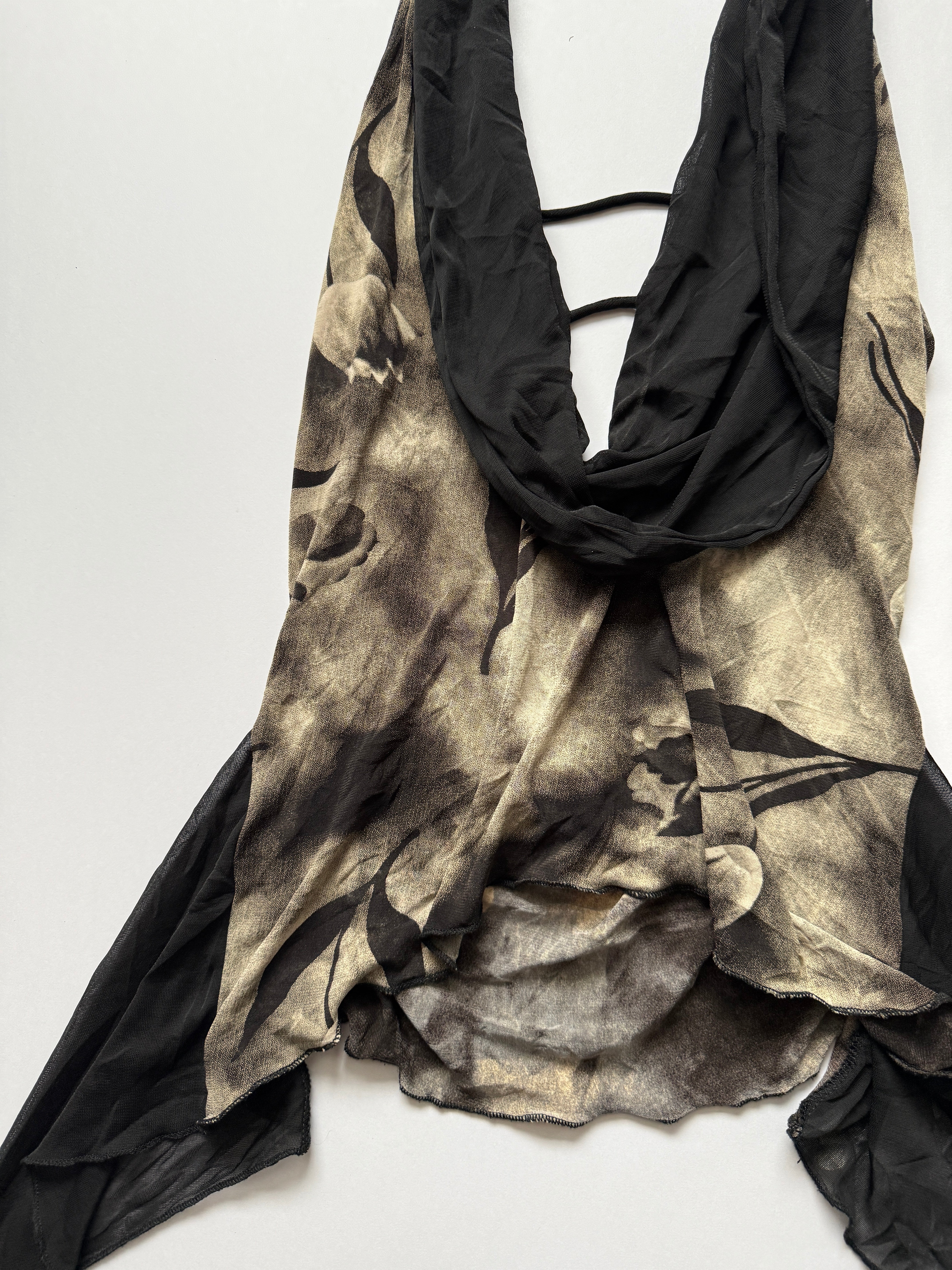 fairy cowl neck halter🖤